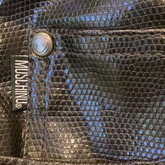 Moschino Vintage Pleather Brown Size 28 Pants in Excellent Preloved Condition! - Picture 6 of 6